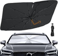 Windshield Sun Shade Umbrella, 55" X 31" Foldable Car Sun Shade